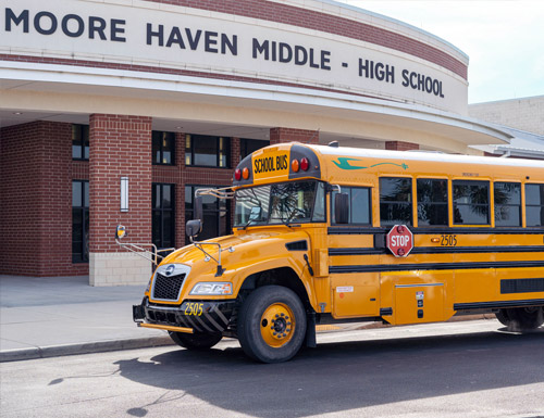 New, modernized electric school buses are welcomed by Glades County School District