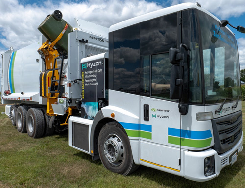 Hyzon and New Way's hydrogen fuel cell-powered refuse collection truck 