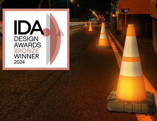 DesignStein Studios wins bronze at the International Design Awards for the Cone Light and receives an honorable mention for the MarsCharge Mega