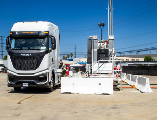 Nikola enhances Southern California's hydrogen infrastructure with a new HYLA station at Tom's Truck Center in Los Angeles County