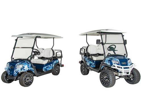 The Tommy Bahama x Club Car Special Edition Onward car is now available