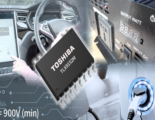 Toshiba releases a new automotive photorelay with a 900V output withstand voltage