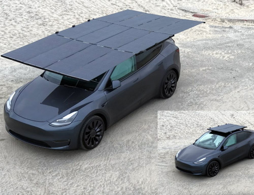 Add 40 miles per day to any EV, anywhere, with a 2,000-watt solar roof rack